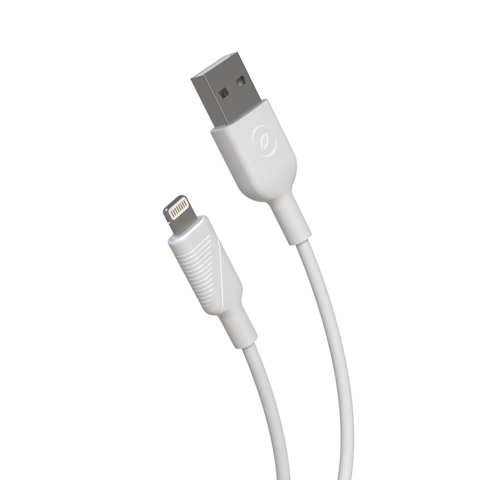 CABLE USB A/LIGHTNING MFI 1.2M BLANC