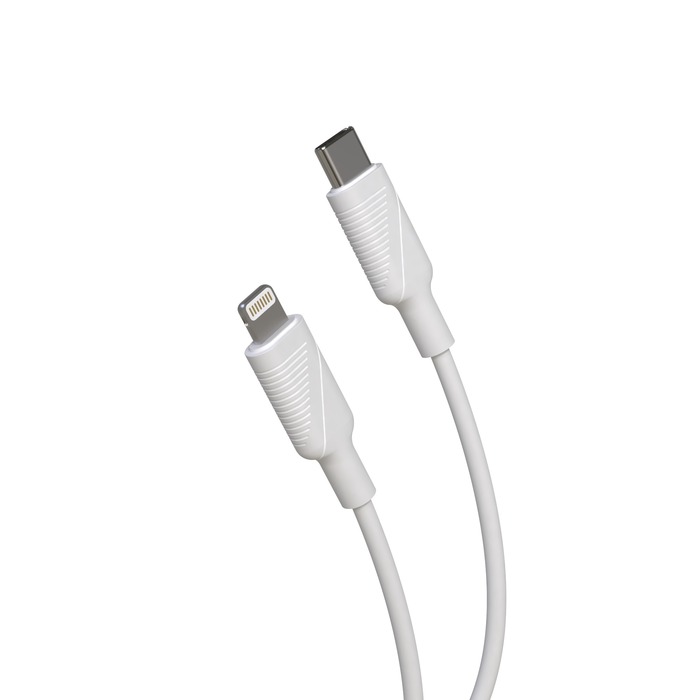 CABLE USB C/LIGHTNING MFI 1.2M BLANC