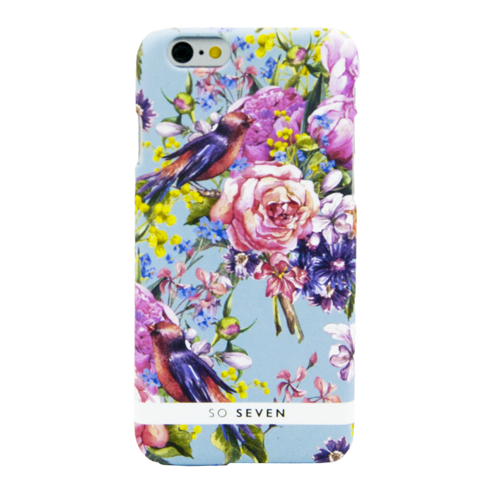 COQUE SUMMERCHIC OISEAUX FOND BLEU: APPLE IPHONE 6/6S/7/8