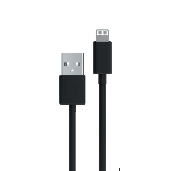 CABLE USB-A LIGHTNING 1M NOIR